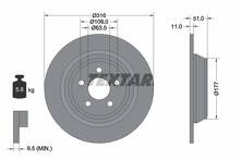 Тормозной диск Textar 92291903 для Ford S-MAX 2 пок. / рестайлинг