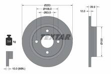 Тормозной диск Textar 92292803 для Ford Fiesta 7 пок. / хэтчбек / рестайлинг