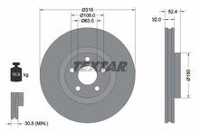 Тормозной диск Textar 92293605 для Ford S-MAX 2 пок. / рестайлинг
