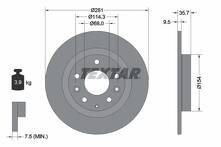 Тормозной диск Textar 92293703 для Mazda CX-3 DK