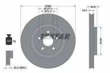 Тормозной диск Textar 92281905 для Jeep Grand Cherokee 4 пок.