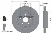 Тормозной диск Textar 92282003 для Jeep Grand Cherokee 4 пок.