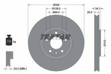 Тормозной диск Textar 92268103 для Peugeot RCZ 1 пок.