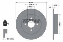 Тормозной диск Textar 92227903 для Suzuki Ignis 1 пок.
