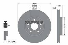 Тормозной диск Textar 92196803 92196803