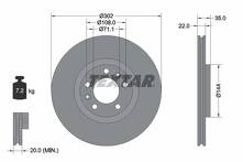 Тормозной диск Textar 92197103 для Citroen C6 1 пок.