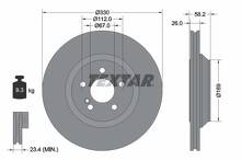 Тормозной диск Textar 92197903 для Mercedes-Benz S-Class W221 / рестайлинг