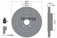 Тормозной диск Textar 92198003 для Mercedes-Benz S-Class W220 / рестайлинг