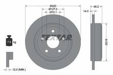 Тормозной диск Textar 92177403 для Jeep Grand Cherokee 3 пок.