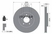 Тормозной диск Textar 92177803 для Honda S2000 1 пок.