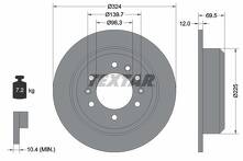 Тормозной диск Textar 92161800 для Kia Carnival 2 пок.