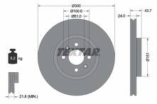 Тормозной диск Textar 92149503 для Renault Grand Scenic 2 пок.