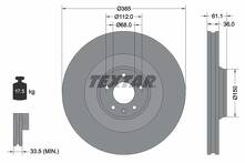 Тормозной диск Textar 92151303 для Audi A6 C6 / седан / рестайлинг