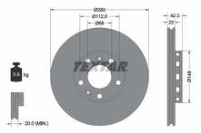 Тормозной диск Textar 92152203 для Audi A8 D3