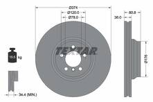 Тормозной диск Textar 92123003 для BMW 7 серии E65 / рестайлинг
