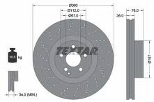 Тормозной диск Textar 92124200 для Mercedes-Benz S-Class W220 / рестайлинг
