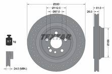 Тормозной диск Textar 92124300 для Mercedes-Benz S-Class W220 / рестайлинг