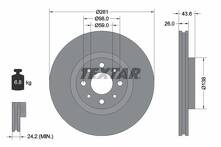 Тормозной диск Textar 92107703 для Fiat Bravo 2 пок.
