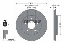 Тормозной диск Textar 92108700 для Dodge Caravan 3 пок.