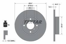 Тормозной диск Textar 92110803 для Opel Agila A