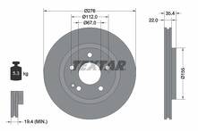 Тормозной диск Textar 92099603 для Mercedes-Benz A-Class W168