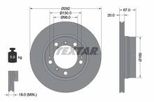 Тормозной диск Textar 92088903 для Porsche Boxster 986 кабриолет / рестайлинг
