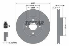 Тормозной диск Textar 92075400 для Ford Mondeo 2 пок. / хэтчбек