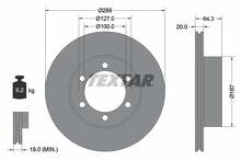 Тормозной диск Textar 92076300 для Toyota Hilux 6 пок.