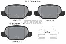 Задние тормозные колодки Textar Q+ 2541101 для Fiat 500 X / 334