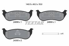 Задние тормозные колодки Textar 2489803 для Jeep Wrangler 2 пок.
