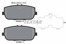 Задние тормозные колодки Textar 2429801 для Mazda MX-5 4 пок.