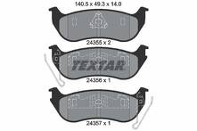 Задние тормозные колодки Textar 2435501 для Jeep Wrangler 2 пок.