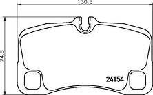Задние тормозные колодки Textar 2415404 для Porsche 911 997 купе / рестайлинг