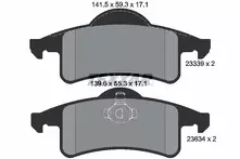 Задние тормозные колодки Textar  2333901