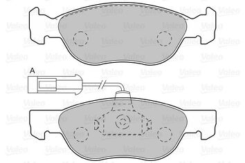Valeo 598041 <span>тормозные колодки передние</span>