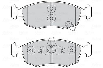 Valeo First 301045 <span>тормозные колодки передние</span>