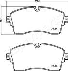 Передние тормозные колодки Japanparts  PA-L14AF