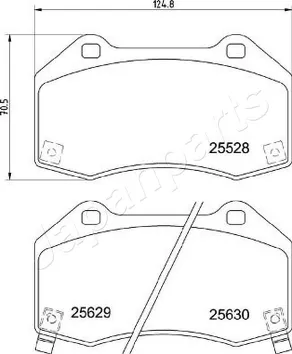Japanparts PA-3004AF <span>тормозные колодки передние</span>