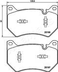 Передние тормозные колодки Japanparts  PA-0963AF