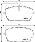 Передние тормозные колодки Japanparts  PA-0549AF
