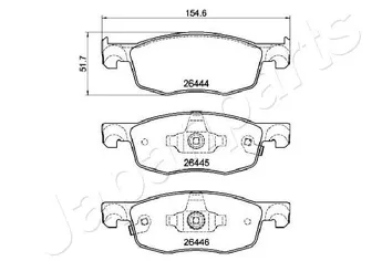 Japanparts PA-2028AF <span>тормозные колодки передние</span>