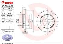 Тормозной диск Brembo 08.E534.11 для Suzuki Swift 5 пок.