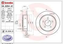Тормозной диск Brembo Prime Line 08.8264.81 для Jeep Grand Cherokee 1 пок. / рестайлинг