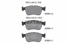 Передние тормозные колодки Textar Q+ 2055601 для Ford Puma 2 пок.