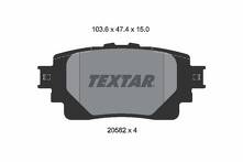 Задние тормозные колодки Textar 2058201 для Toyota Highlander 4 пок. / U70