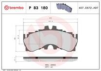Передние тормозные колодки Brembo Prime Line P 83 180 для Lexus LC 1 пок.