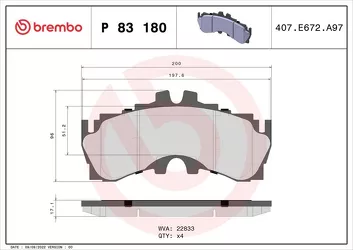 Brembo Prime Line P 83 180 <span>тормозные колодки передние</span>