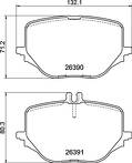 Задние тормозные колодки Brembo Prime Line P 50 170 для Mercedes-Benz S-Class W223