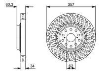 Тормозной диск Bosch 0 986 479 V64 0 986 479 V64