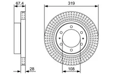 Тормозной диск Bosch  0 986 479 W47